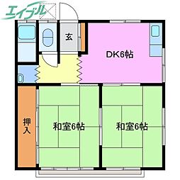 間取図画像 2DK