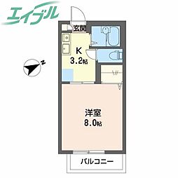 ステージア日永Ｅ 1階/-