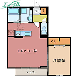 ラ　ヴィ　クレールカルチェ 1階/-