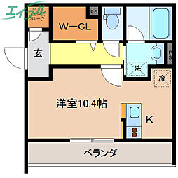 エステート羽津Ａ 2階/-