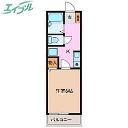 クインシータウン 1階/-