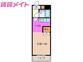 三重県四日市市下海老町（賃貸マンション1K・2階・19.50㎡） その2