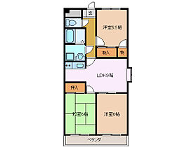 プランドール 601 ｜ 三重県四日市市松本３丁目（賃貸マンション3LDK・6階・58.32㎡） その2