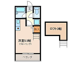 ドエル小古曽 206 ｜ 三重県四日市市小古曽２丁目（賃貸アパート1R・2階・18.00㎡） その2