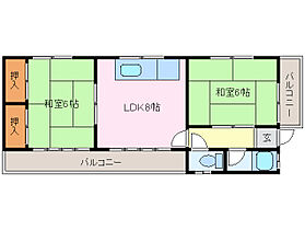 朝明ハイツ A1 ｜ 三重県四日市市小古曽５丁目（賃貸マンション2LDK・1階・43.06㎡） その2