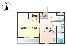 Ｗｅｓｔ・グロリアス 203 ｜ 三重県四日市市松本１丁目（賃貸アパート1DK・2階・33.30㎡） その2