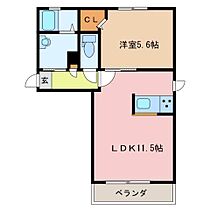 ハッピータイム 101 ｜ 三重県四日市市波木南台３丁目（賃貸アパート1LDK・1階・40.41㎡） その2