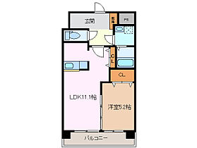 Ｍ’ｓソレイユ 601 ｜ 三重県四日市市朝日町（賃貸マンション1LDK・6階・42.66㎡） その2