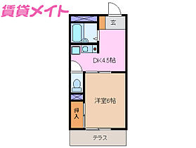 三重県四日市市楠町南五味塚（賃貸アパート1DK・1階・24.79㎡） その2