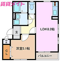 三重県四日市市ときわ5丁目（賃貸マンション1LDK・1階・34.30㎡） その2