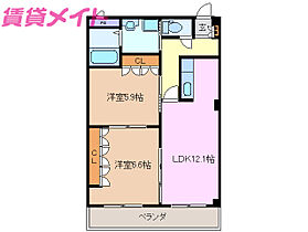 三重県四日市市城東町（賃貸マンション2LDK・2階・57.33㎡） その2