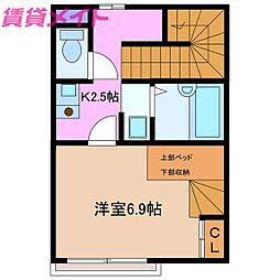間取図画像 1K