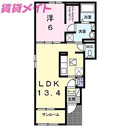 グレイスK 楠 A 1階