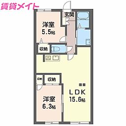 エステート花もと 1階/-