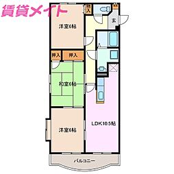 C,I,Palace 3LDKの間取図画像