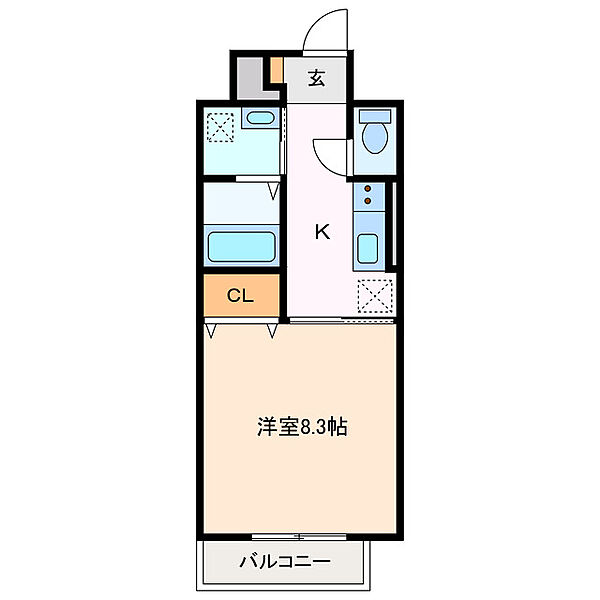 三重県鈴鹿市神戸３丁目(賃貸マンション1K・1階・30.60㎡)の写真 その2