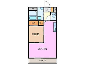 三重県鈴鹿市庄野羽山３丁目（賃貸マンション1LDK・2階・40.25㎡） その2