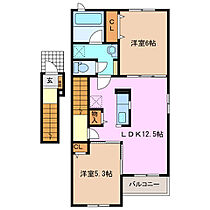 三重県鈴鹿市算所４丁目（賃貸アパート2LDK・2階・57.32㎡） その2