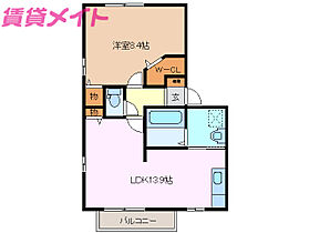 三重県鈴鹿市西条5丁目（賃貸アパート1LDK・2階・50.74㎡） その2