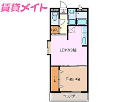 三重県鈴鹿市道伯3丁目（賃貸マンション1LDK・4階・40.11㎡） その2