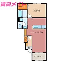 三重県鈴鹿市道伯町（賃貸アパート1LDK・1階・50.29㎡） その2