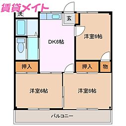 🉐敷金礼金0円！🉐近鉄鈴鹿線 三日市駅 徒歩9分