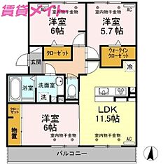 物件の間取り