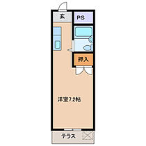 トマトハイツ 1A ｜ 三重県鈴鹿市住吉４丁目（賃貸アパート1R・1階・22.40㎡） その2