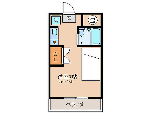 モアクレール 207｜三重県鈴鹿市道伯３丁目(賃貸アパート1R・2階・17.67㎡)の写真 その2