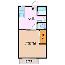 クリスタルハウス 105 ｜ 三重県鈴鹿市阿古曽町（賃貸アパート1K・1階・25.92㎡） その2