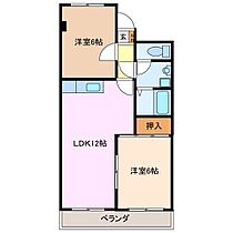 コーポたかす 102 ｜ 三重県亀山市東御幸町（賃貸アパート2LDK・1階・51.00㎡） その2