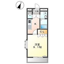 クレアハイツ 205 ｜ 三重県鈴鹿市弓削１丁目（賃貸アパート1K・2階・30.96㎡） その2