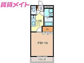 サンハイツ  ｜ 三重県亀山市関町木崎（賃貸アパート1K・1階・30.96㎡） その2