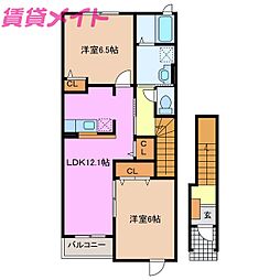 シェーネ・パラッツオB 2階