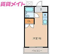 ワールド北鹿島B棟 2階