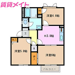 テクノハイツ藤　Ｃ 2階/-