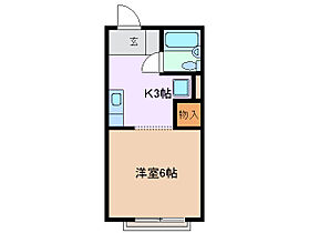 メゾンリヴィエール　Ａ 207 ｜ 三重県津市江戸橋１丁目（賃貸アパート1K・2階・19.61㎡） その2