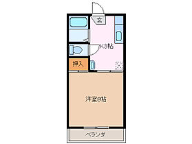 サニーライフ栗真三重大学前 E102 ｜ 三重県津市栗真町屋町（賃貸アパート1K・1階・26.40㎡） その2