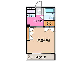 ガーデンビュー 103 ｜ 三重県津市一身田平野（賃貸マンション1K・1階・24.75㎡） その2