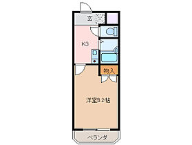 サンハイツ 102 ｜ 三重県津市鳥居町（賃貸マンション1K・4階・24.30㎡） その2