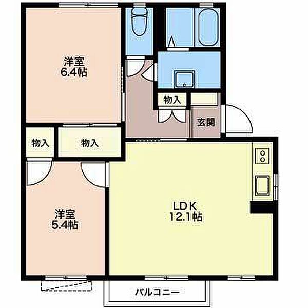 リゾナーレＣ 201｜三重県津市栗真町屋町(賃貸アパート2LDK・2階・54.57㎡)の写真 その2