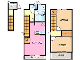 風の郷 202 ｜ 三重県津市川添町（賃貸アパート2LDK・2階・66.21㎡） その2