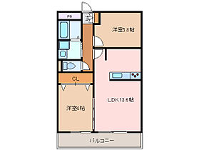 グリーンハイツ2 202 ｜ 三重県津市白塚町（賃貸マンション2LDK・2階・56.00㎡） その2