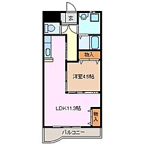 オー・エ・ヴァ－レ 203 ｜ 三重県津市栄町１丁目（賃貸マンション1LDK・2階・40.32㎡） その2