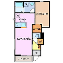 リーブルファイン乙部 101 ｜ 三重県津市乙部（賃貸アパート1LDK・1階・42.03㎡） その2