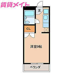 間取図画像 1K