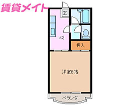 三重県津市中河原（賃貸マンション1K・3階・27.00㎡） その2