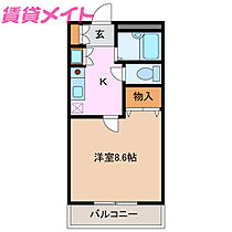 三重県津市一身田平野（賃貸アパート1K・2階・24.76㎡） その2