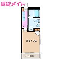 三重県津市江戸橋2丁目（賃貸マンション1K・2階・24.00㎡） その2