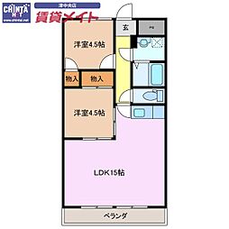 🉐敷金礼金0円！🉐リパルティーレ津新町　B棟